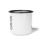 Enamel Camp Cup — "Fix the Money, Fix the World" Bitcoin Coffee Mug